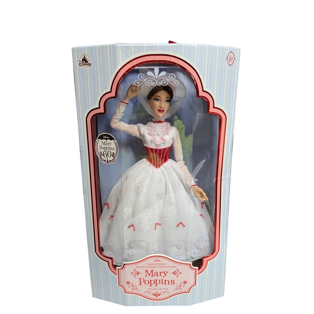 Disney Mary Poppins 60th Anniversary Limited Edition Doll 1 of 4670 New Box 17"